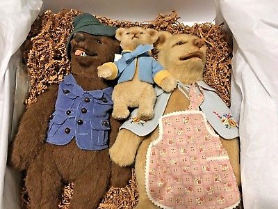 R.John Wright American Artist Stunning Goldilocks & The Three Bears MIB New