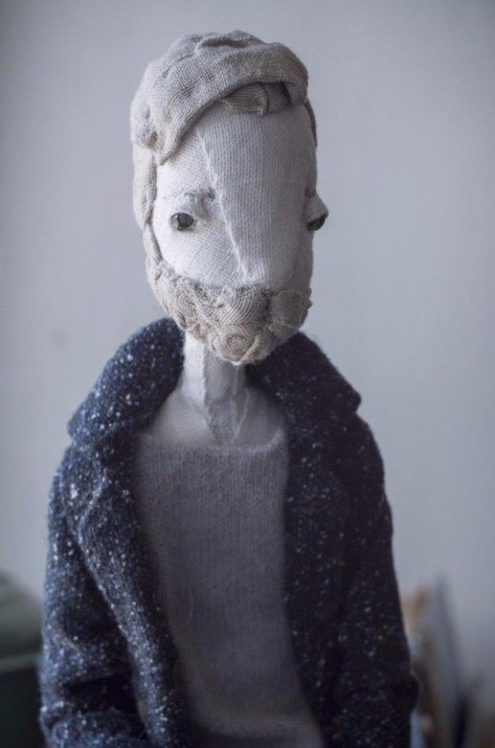 OOAK Art Doll by SkuratovCreatues Russian Made 14 Inches Tall Handmade