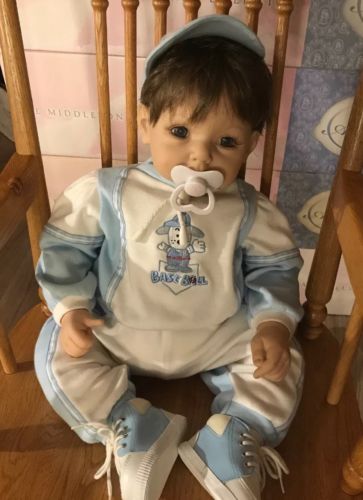 Adora Name Your Own Baby Baseball Boy Weighted Doll With Original Box