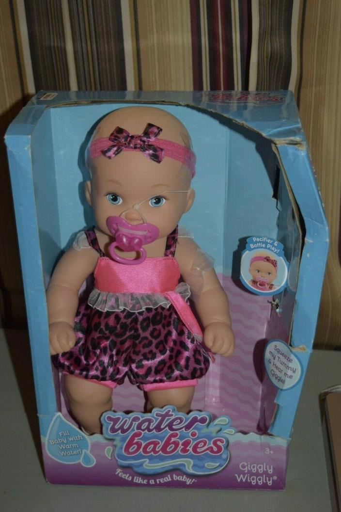 Water Babies Giggly Wiggly Pink Leopard Cheetah Print Dress Doll *NO BOTTLE*