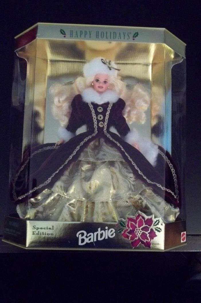 1996 Barbie Doll Special Edition Happy Holidays - FACTORY SEALED - SO PRETTY!