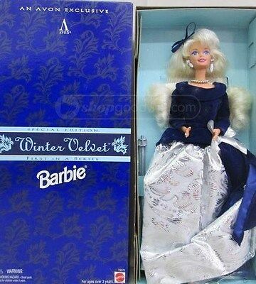1995 AVON EXCLUSIVE BARBIE WINTER VELVET-NEW NEVER OUT OF BOX-FREE SHIPPING
