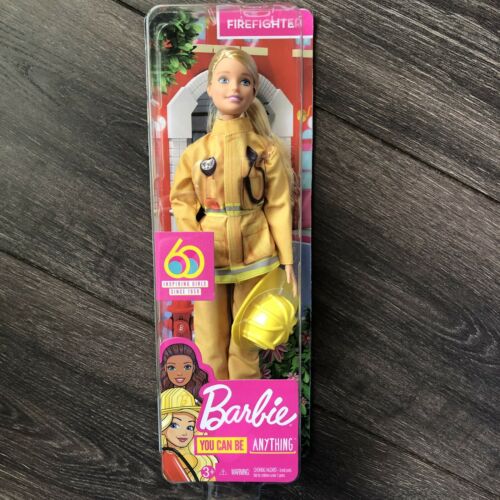 Barbie You Can Be Anything Firefighter Career 60th Anniversary Brand New