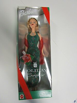 Holiday Surprise Barbie in green dress, 2000 NIP from Mattel