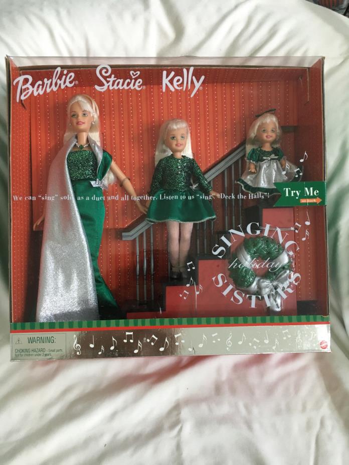 Barbie Stacie Kelly Singing Holiday Sisters Holiday, Deck the Halls 2000