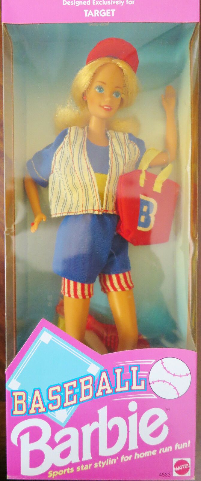 New Barbie Baseball Doll Designed Exclusively for Target No.4583 NRFB 1992