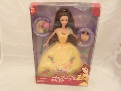 2002 Disney Princess FLUTTER FANTASY BELLE Barbie Doll - NRFB !