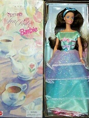 1997 AVON BARBIE SPRING TEA  PARTY 3RD IN SERIES-NEW NEVER OUT OF BOX-FREE SHIP