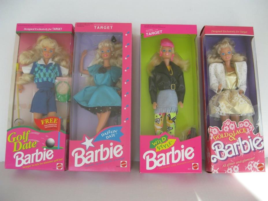 Barbie Golf Date-Gold & Lace-Wild Style-Dazzlin Date-1990's Target Exclusives