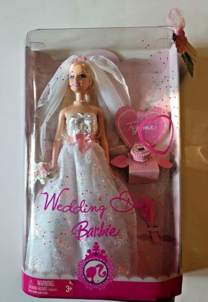 2007 WEDDING DAY BARBIE MATTEL WITH SPARKLING RING NIB HARD TO FIND