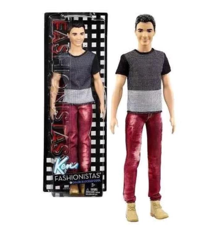 New Barbie Fashionistas Ken Doll, Color Blocked Cool, # 6