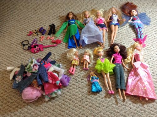 Lot Of Barbie Dolls Plus Other Dolls With Clothes And Accessories