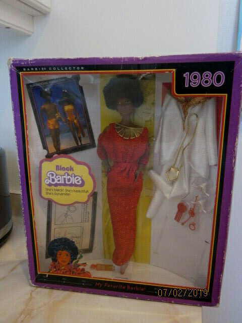 My Favorite Barbie Black Barbie 1980 Reproduction 2009  Doll Boxed