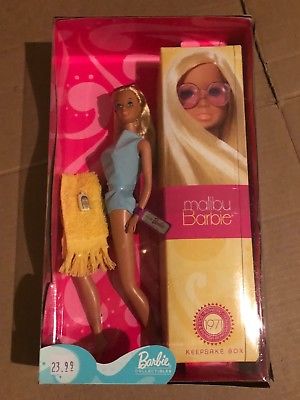 2001 Malibu Reproduction 1971 Barbie Doll Mattel New