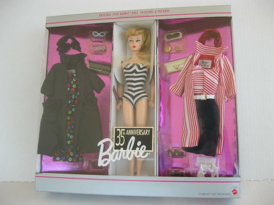 35th Anniversary Barbie Reproduction Doll & Fashions Keepsake 1994 NRFB