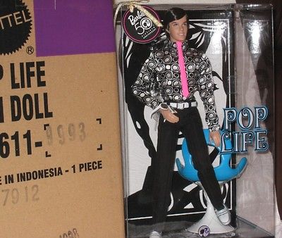 BARBIE-POP LIFE KEN DOLL-2009-PLATINUM LABEL-ONLY 999 MADE-MIB-NRFB-SHIPPER