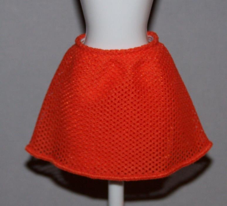 Barbie Doll Clothes Fashionista Orange Mesh Skirt