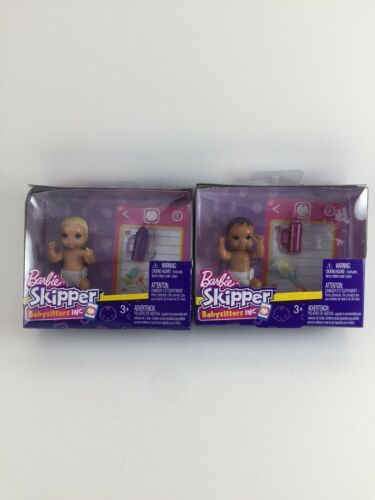 2 Barbie Skipper Babysitters Inc - Babies Dolls - lot of 2 different  NEW NIB