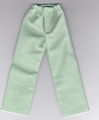 Homemade Doll Clothes-Mint Green Pants fits Ken Doll P1