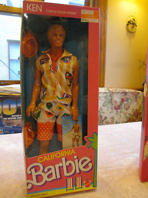 Vintage Mattel Ken Barbie Doll California #4441 1987 NIB lot W13