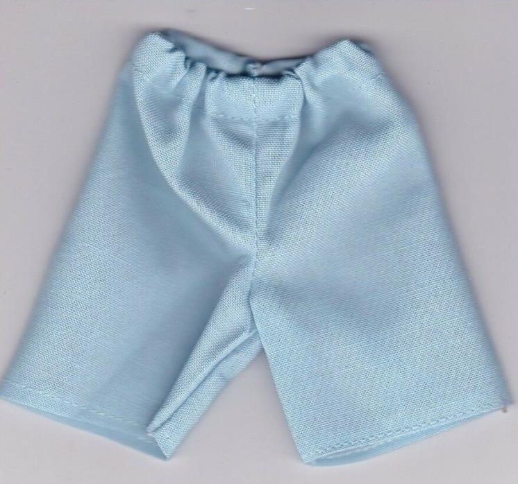 Homemade Doll Clothes-Light Blue Colored Bermuda Length Shorts fit Ken Doll M1