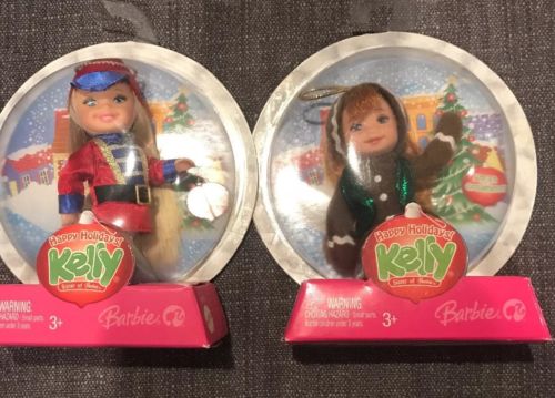 Barbie Kelly Happy Holidays Christmas Doll  Ornament Pack 2006