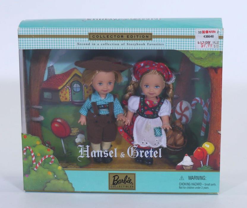 Hansel & Gretel Kelly & Tommy Dolls Storybook Favorite - Barbie Collectible NIB