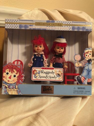 1999 BARBIE RAGGEDY ANN AND ANDY DOLLS