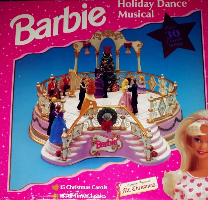 Barbie Holiday Dance Musical 1997 Mr. Christmas - Complete Mint Condition NRFB