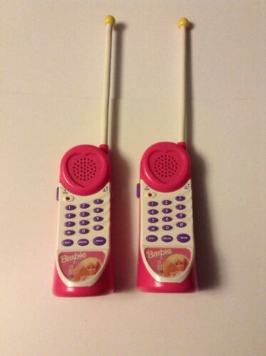 Pair of Working Barbie Walkie Talkie Phones BE 100 1996