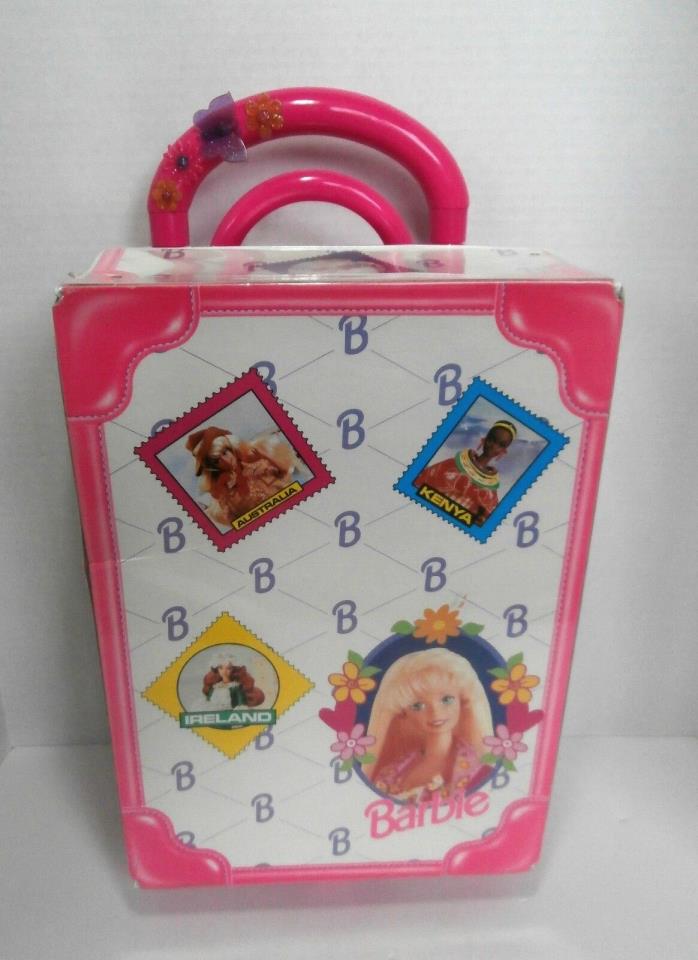 1997 Tara Mattel Barbie Rolling Doll Suitcase Overnight Travel Storage Case