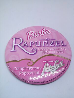 Barbie As Rapunzel Promotional Button Pin
