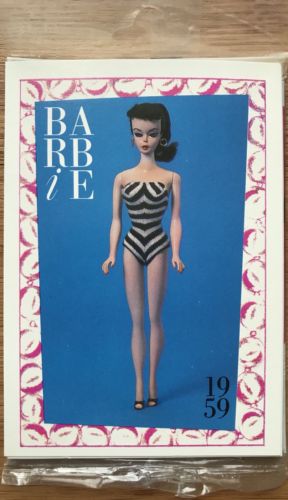 1990 Barbie Trading Cards Set Of 10 1959 1964 1966 1972 1979 1980 1985 1989