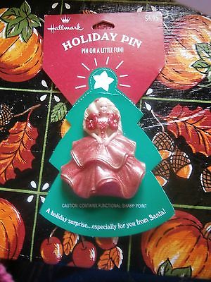 BARBIE HOLIDAY PIN MINT ON CARD HALLMARK 1995  -A