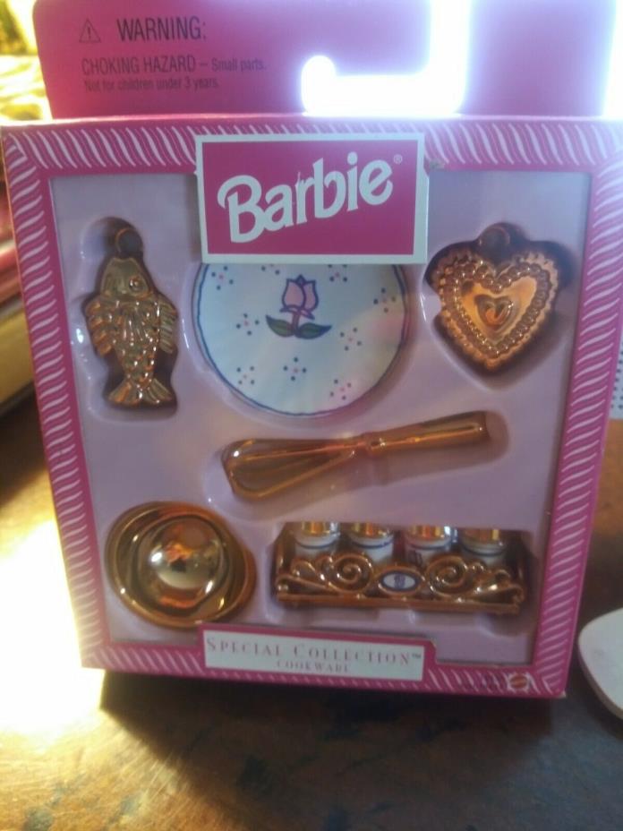 Barbie Special Collection Cookware Set Faux Copper Diorama Accessories 1999
