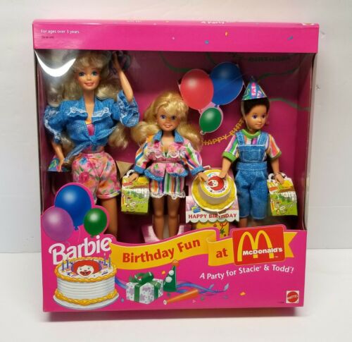 NRFB ~ Barbie Birthday Fun At McDonald’s - A Party For Stacie & Todd 11589 ~NICE