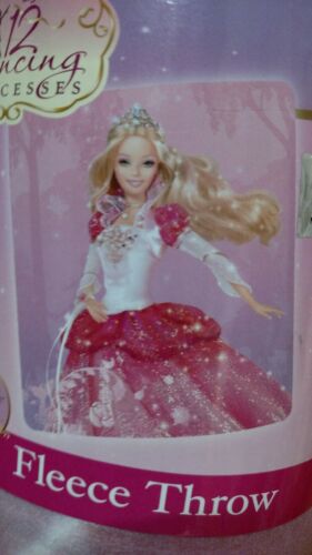 Barbie 12 Dancing Princesses Fleece Throw Blanket 50
