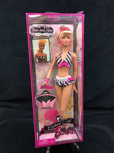 Mattel 2008 50th Anniversary 'Then and Now' Bathing Suit Barbie P6508  NRFB