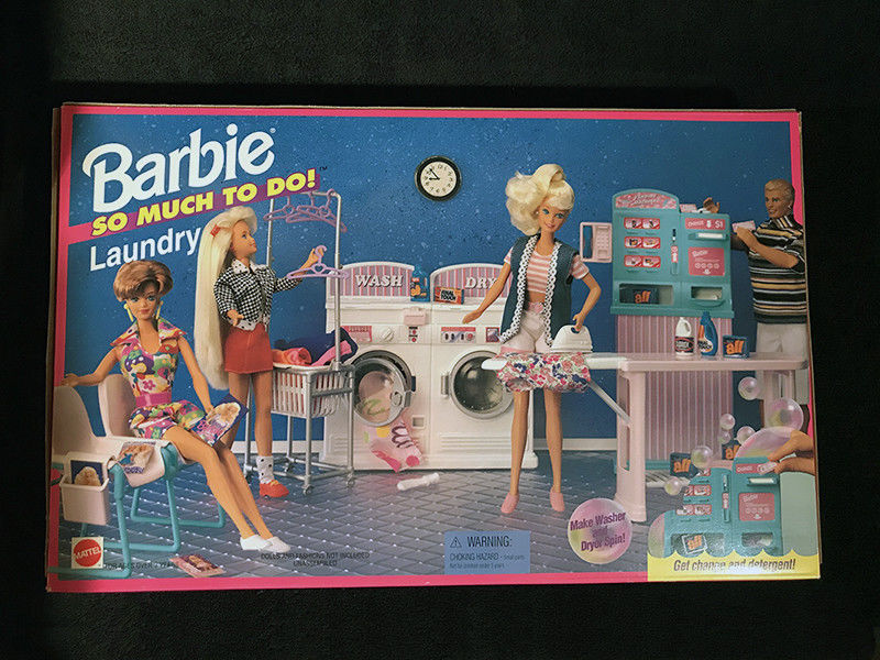 Barbie So Much To Do Laundry Playset 1995 Arcotoys, Mattel RARE NEW NIB