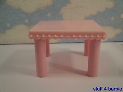 Barbie Kelly Doll House Diorama Camping Furniture Accessories-Pink FoldingTable!