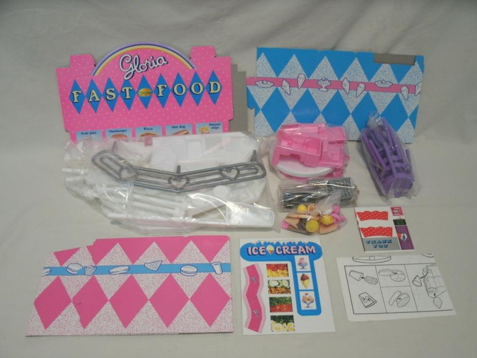 Vintage Gloria Fast Food Play Set Doll Accessories