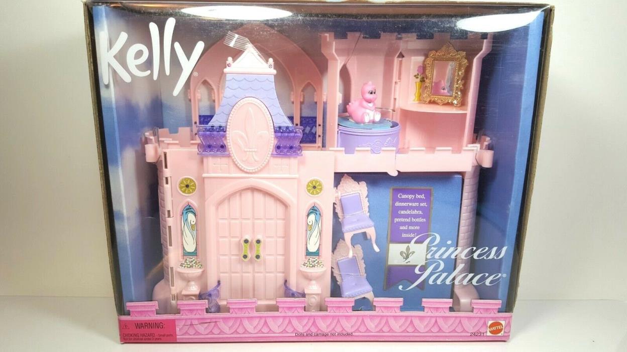 Barbie Kelly Princess Palace Castle with Furniture & Pinky the Magic Dragon New