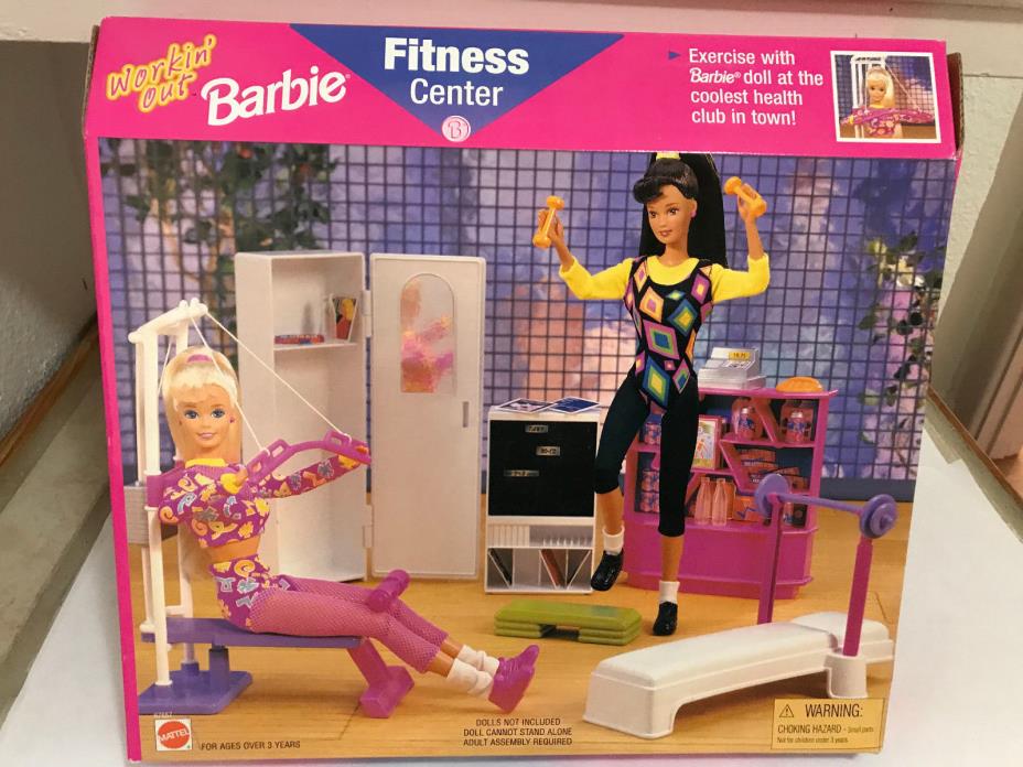 1997 Barbie Fitness Center Workin' Out 67657 Never Removed