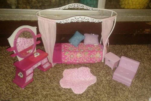 Barbie bedroom or same size dolls bedroom  furniture #10