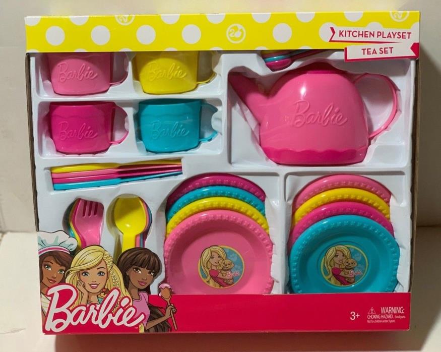 Barbie Kitchen Playset Tea Set Toy Dishes New In Box