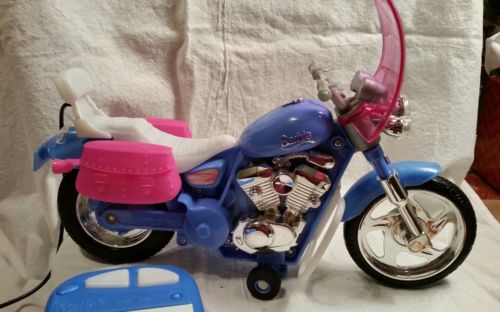 Barbie Doll Motorcycle, remote control, very good condition
