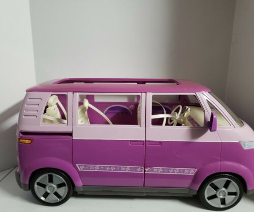 Barbie VW Microbus Purple Sliding Door Horn Work 2002 Rare Horn Doesn't Work