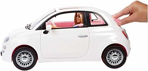 Barbie White 2 Door Foreign Car Fiat Adorable (Mattel Spain ) FITS 12