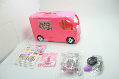 Barbie Pop-Up Camper RV Vehicle Toy Three Story Transforming Glam Play Set