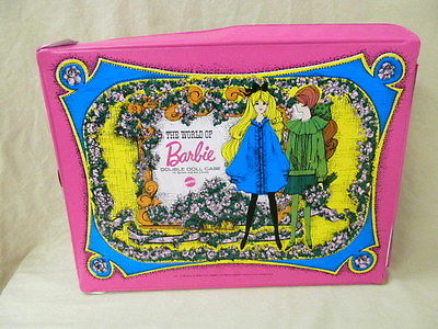 1968 Mattel Pink The World Of Barbie Double Doll Case for Barbie & Her Friends